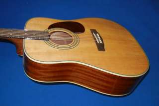 CORT EARTH 70 S0LID WOOD TOP ACOUSTIC GUITAR WITH EXTRAS  
