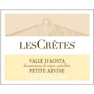  2010 Les Cretes AVigne Champorettea Petite Arvine Doc 