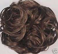 PONY FASTENER Hair Scrunchie Wig #8 Chestnut Brown  
