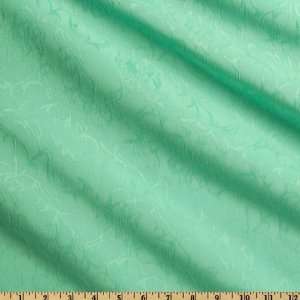  58 Wide Rayon Blend Crinkle Jacquard Aqua Fabric By The 
