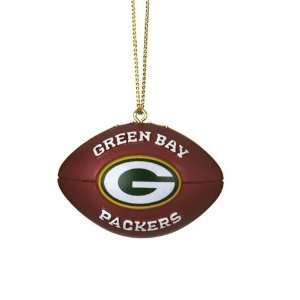  BSS   Green Bay Packers NFL Resin Football Ornament (1.75 