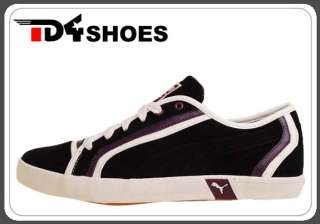 Puma Volly Suede Black Purple White Mens 2011 Mens Tennis Casual Shoes 