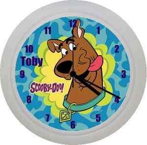 PERSONALISED SCOOBY DOO PLASTIC WALL CLOCK GIFT  