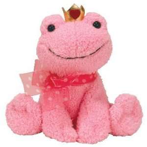   Babies Kissable   Pink Frog with Crown Beanie Baby Toys & Games