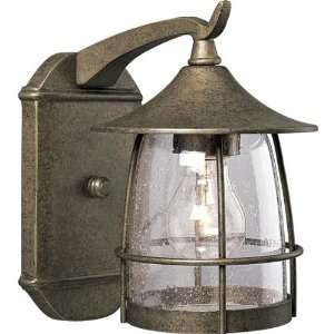    86 One Light Wood Wall Lantern Burnished Chestnut