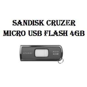  Sandisk Cruzer Micro USB Flash 4GB Retail Package GENUINE 