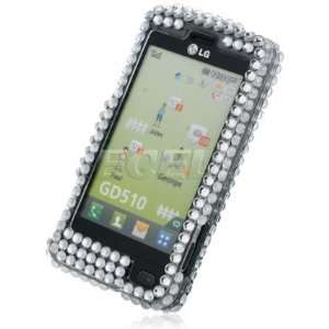  Ecell   SILVER STAR 3D CRYSTAL DIAMOND BLING CASE FOR LG 