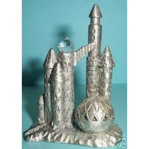    Spoontiques Pewter Castle with Crystal Q998 
