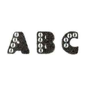 Mark Richards Crystal Stickers Glitter Alphabet Black 201GA 2020; 3 