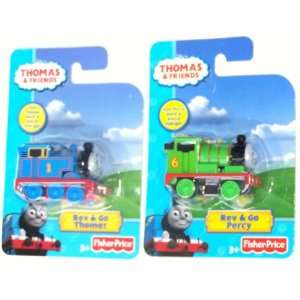   Thomas & Friends Rev & Go Thomas & Percy Set of 2 Trains Toys & Games