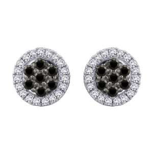   ct. Black and White Cubic Zirconia Earrings Puresplash Jewelry