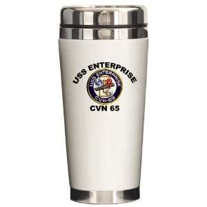  USS Enterprise CVN 65 Military Ceramic Travel Mug by 