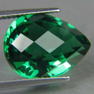 60ct LOVELY PEAR RUSSIAN NANO CRYSTAL EMERALD  