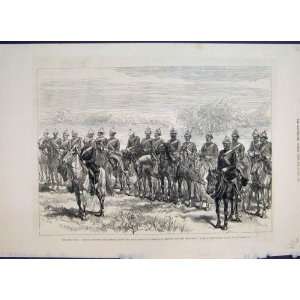  1879 Zulu War Captain Shepstone Horses Old Print