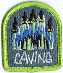 Boy Girl Cub CAVING Cave Patches Crests SCOUTS GUIDES  