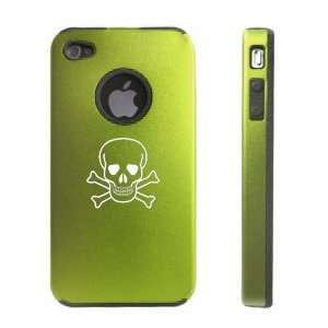 Apple iPhone 4 4S 4G Green D123 Aluminum & Silicone Case 