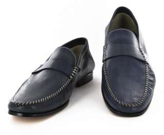 New $675 Santoni Blue Shoes 9/8  