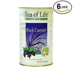 Tea Of Life White Tea Series, Black Currant, 60 Count, 3.2 Ounce Can 