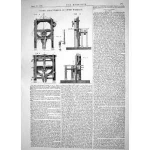   1864 INVENTION CLARK IMPROVEMENTS SAWING MACHINERY