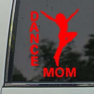 Dance Mom Red Decal Truck Bumper Window Vinyl Red Sticker