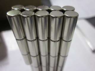 10x Cylinder Neodymium Rare Earth Magnet 6.85mm dia. x 15mm height 