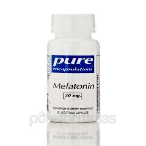  Pure Encapsulations Melatonin 20 mg. 60 Vegetable Capsules 