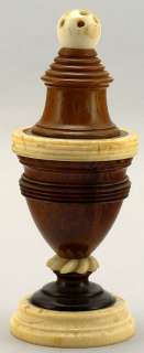 05780 Treen Coquilla Pounce Pot   Shaker c. 1780  