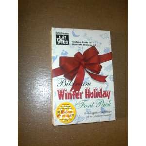  Winter Holiday Font Pack (3.5 Disks) [3.5 inch diskette 
