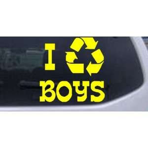  I Recycle Boys Funny Car Window Wall Laptop Decal Sticker 
