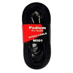  New 50 Pro Audio Speaker Cable Two 1/4 Jacks to Two RCA 
