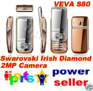 S80 Voice Changer Swarovski Diamond Luxury Phone G/U  