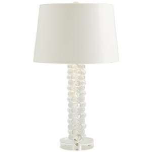  Adrian Glass Column 25 3/4 High Table Lamp