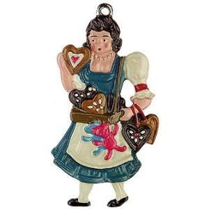  Gingerbread Lady German Pewter Christmas Ornament