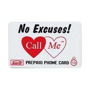   Phone Card 10u No Excuses Call Me SAMPLE 