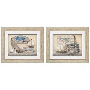  Set of 2 Tours/Cafe 24 Wide Pastel Wall Art