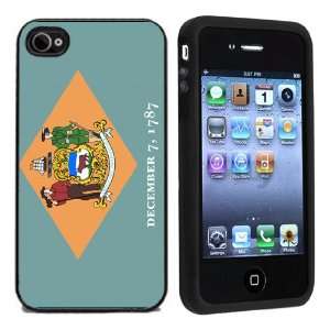  Rubber Delaware Flag iPhone 4 or 4s Case / Cover Verizon 