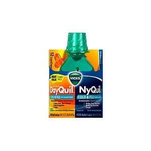 Vicks Dayquil Nyquil Cold & Flu Combo Pack, DayQuil LiquiCaps & NiQuil 