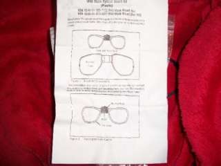 M40 Gas Mask Optical Insert w/ prescription lenses  