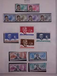 RWANDA  Nice, almost all Mint collection on pages. Many Topicals 