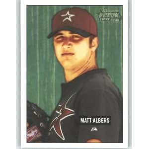  2005 Bowman Heritage #205 Matt Albers FY RC   Houston 