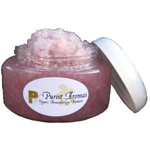 Aromatherapy Salt Scrub, 100% Organic and All Natural, Blend Lavender 