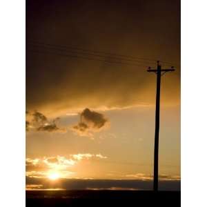  Telephone Poles and a Passing Prairie Storm, Alberta 