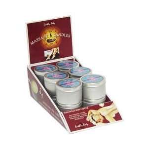   Body Massage Candle Display Wild Surf 12pc 6.8oz each with Free Tester