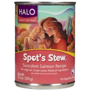 Halo Spots Stew Dog Salmon Recipe   12 x 13.2 oz (Quantity of 1)