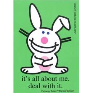    Happy Bunny All About Me Deal With It Sticker Toys & Games