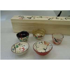  Minoyaki Sake Cups Set 