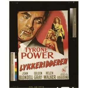  Lykkeridderen,Nightmare Alley,Tyrone Power,1949,Poster 