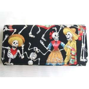  Day of the Death Black Cotton Wallet