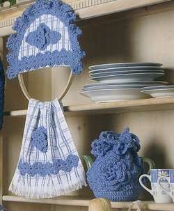 Towel Toppers Rug Bag Lady 16 Kitchen Crochet Patterns  