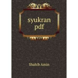  syukran pdf Shahib Amin Books